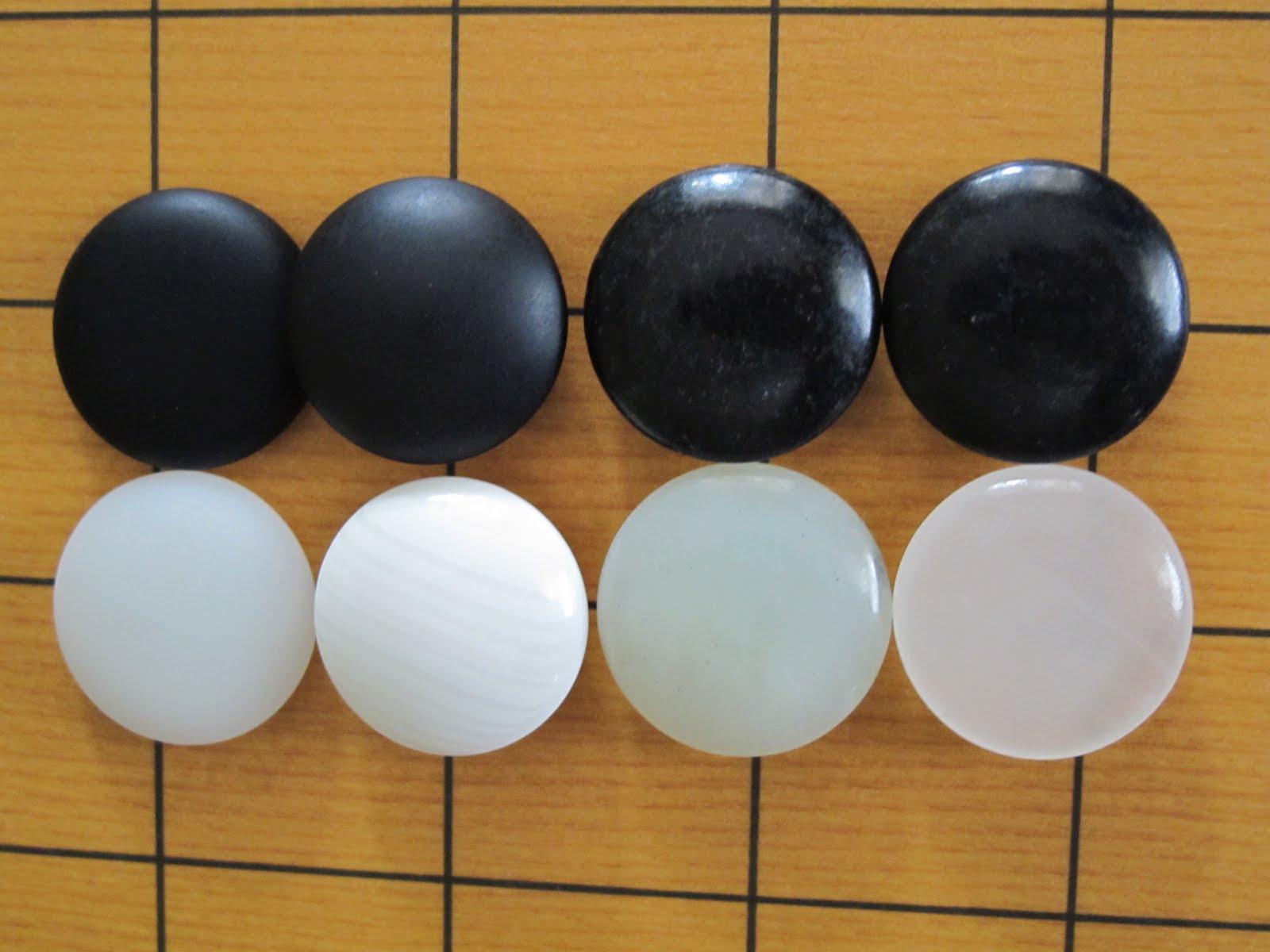 From left to right: Yunzi, Slate & Shell, Jade Set (Green), Jade Set (White)