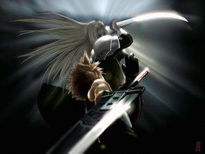 FFVII - Cloud vs Sephiroth by Shld