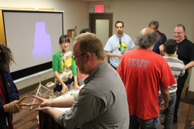 Later on there was another prize to be fought over, so everyone joined in on a round robin tournament of rock, paper, scissors to see who would win!